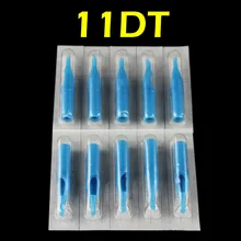 OPHIR 50 шт алмазный наконечник татуировки одноразовая насадка наконечник 11D синий# TA031(11D)-50x