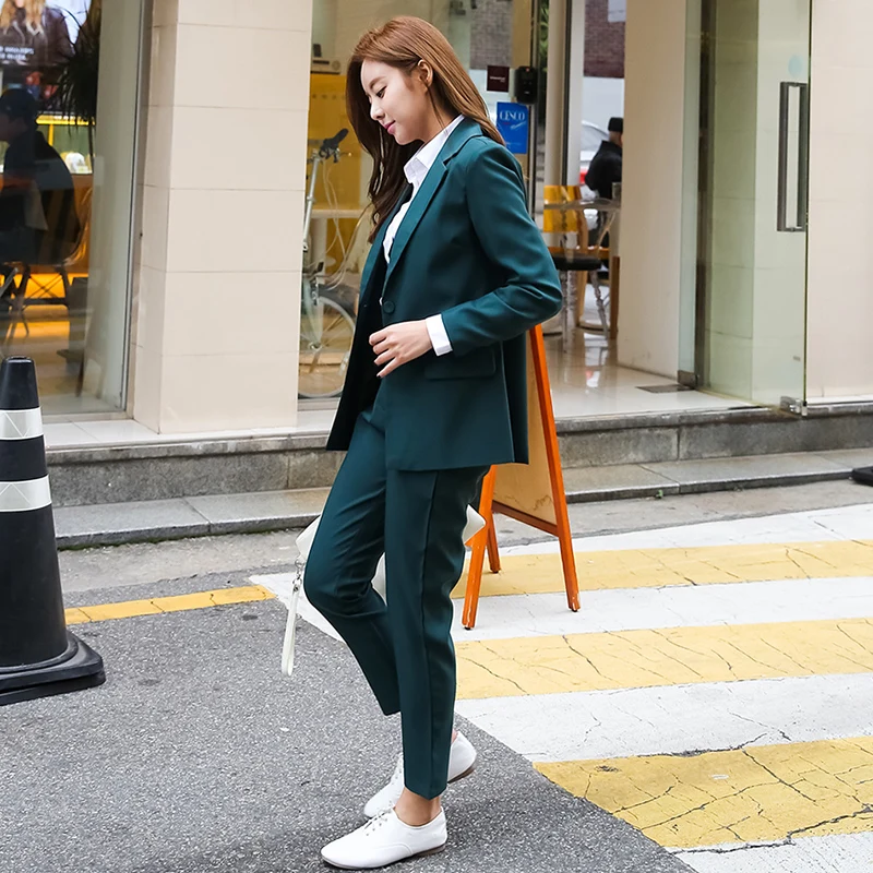 

NEW Spring /Autumn British fashion temperament contracted leisure suit show thin coat female small suit two-piece/SET outfit