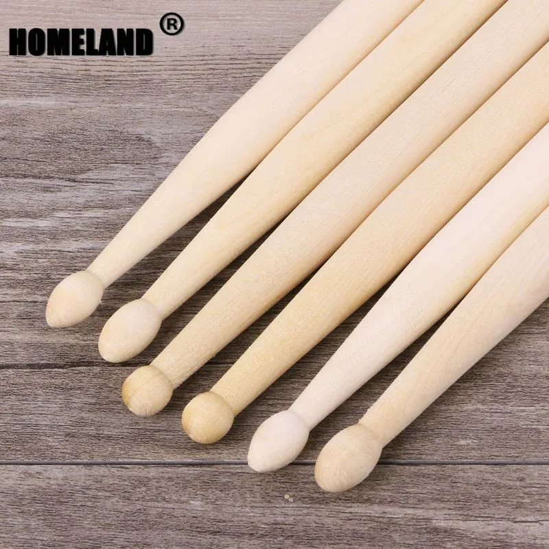 Drum accessories 1 Pair Maple Wood Tip Drum Stick 5A 5B 7A Drumstick Percussion Instrument