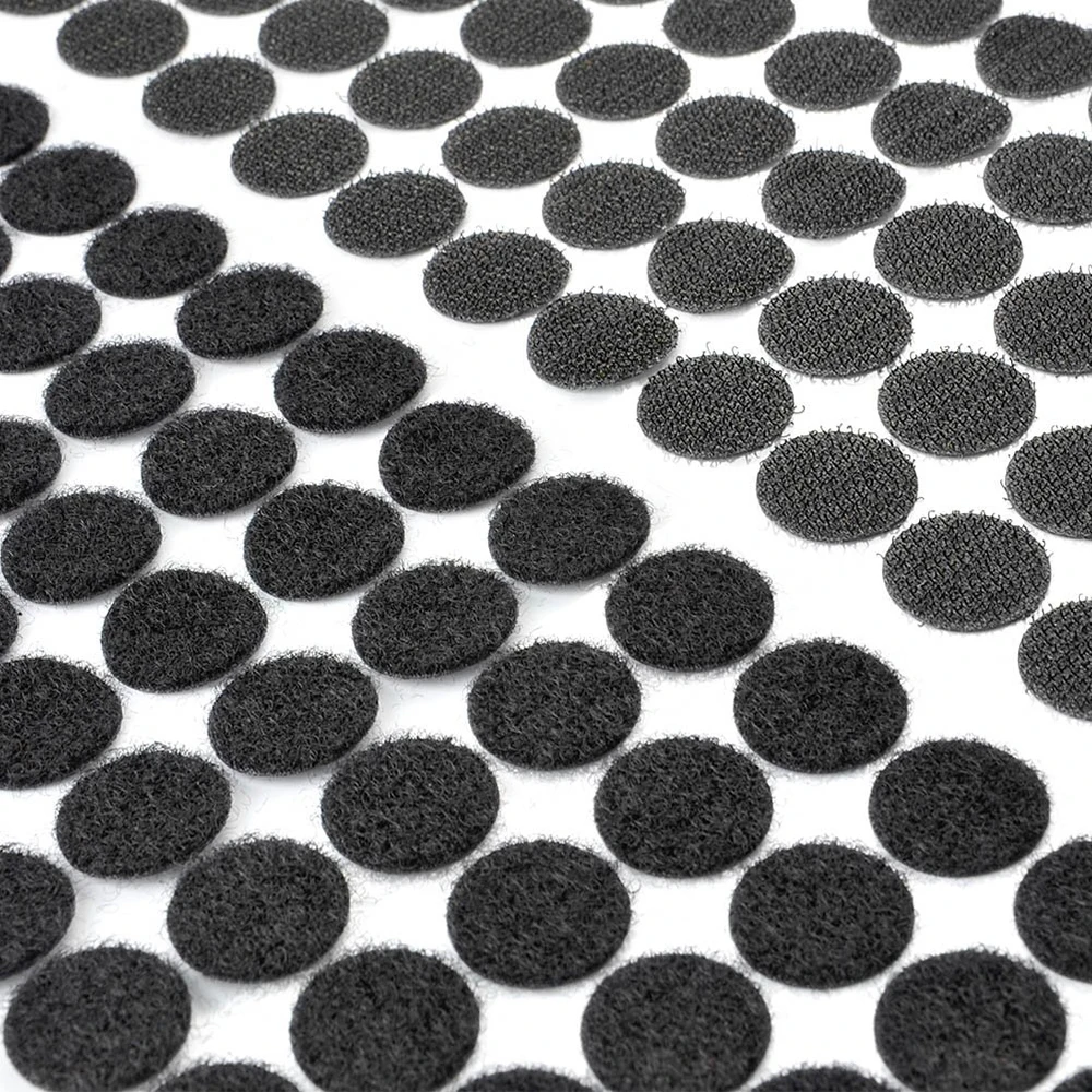 

250Pairs 20mm Adhesive Fastener Tape Dots Nylon Polyester Hook And Loop Magic Sticker Round Strong Self Adhesive Fastener Tape