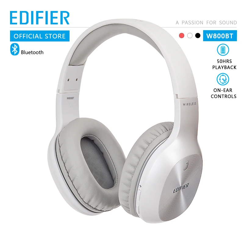 Preise EDIFIER W800BT Verdrahtete und Drahtlose Bluetooth Kopfhörer Auf ohr steuert Leichte komfort und bis zu 35 stunden Wiedergabe