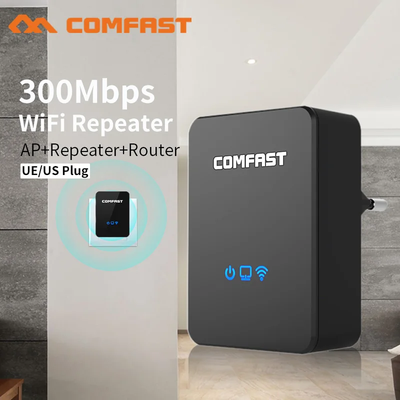 

Quality Wireless Wifi Repeater/Router 300mbps 2.4Ghz Wifi Signal Amplifier AP Access point Signal Booster Network Range Extender