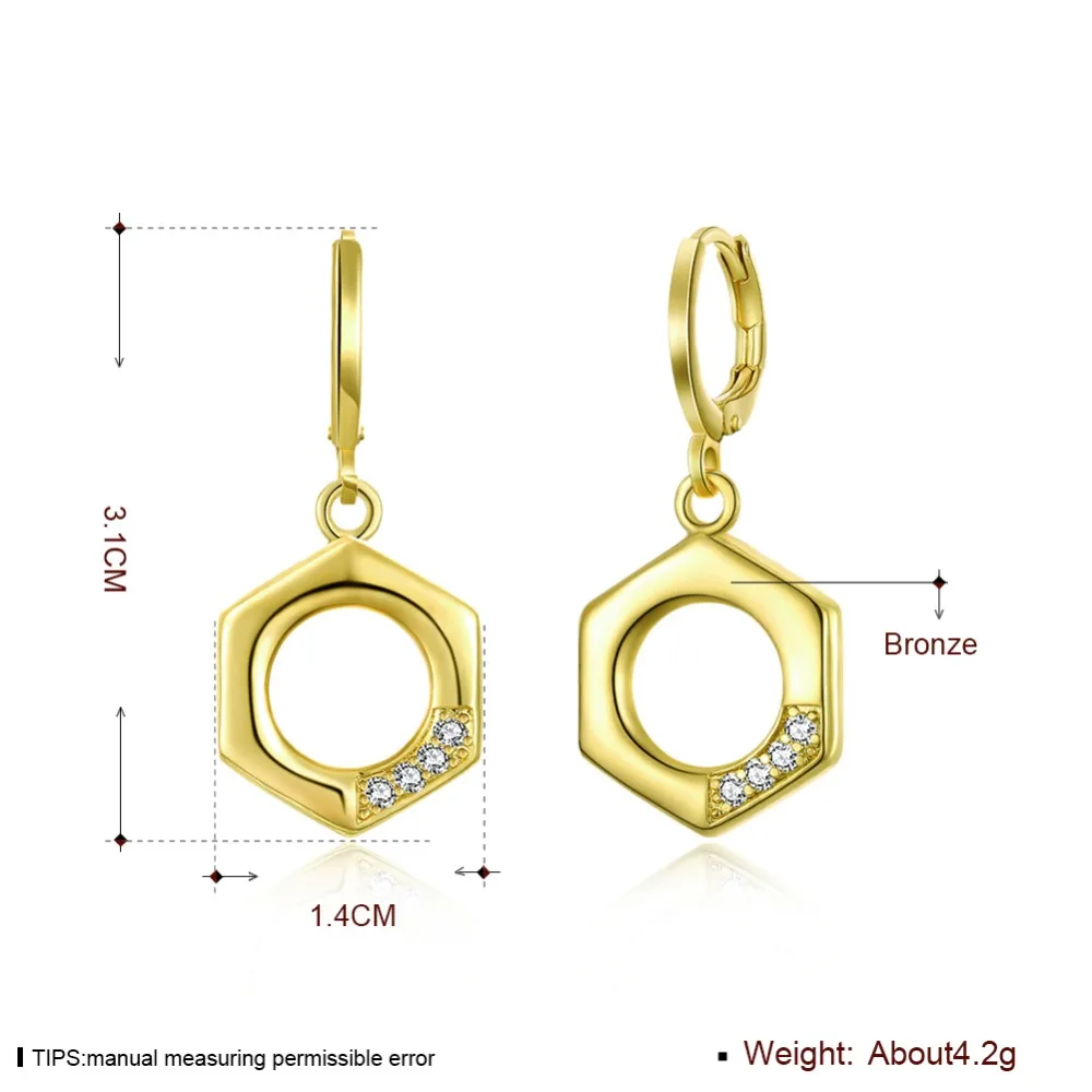 gold plated drop earrings 5