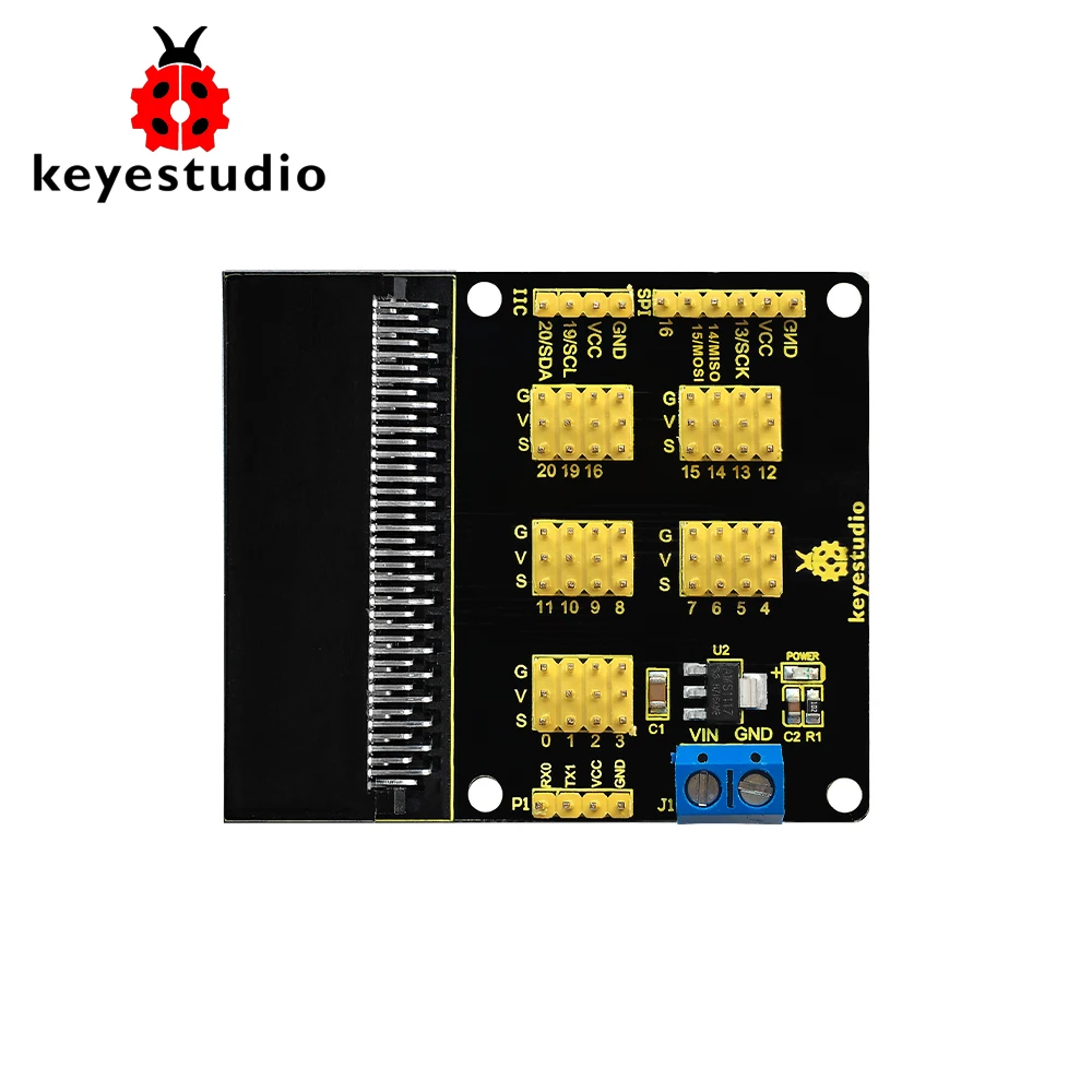 

Keyestudio Sensor Shield Breakout Board for BBC Micro:Bit CE/FCC