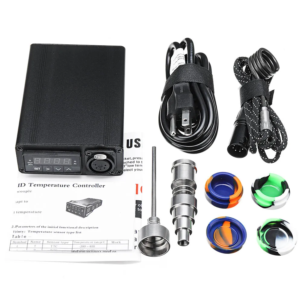 

Hot New Electric Titanium Alloy E-Nail Box Kit Temperature Control Heater Aromatherapy Oil HY99 JY27