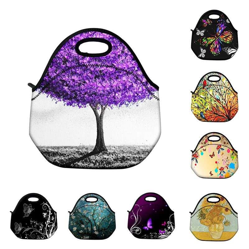 

Lunch Bag Women Girl's Thermal Insulated Lunch Box Totes Waterproof Neoprene Food Container Storage Cooler Portable Handbag