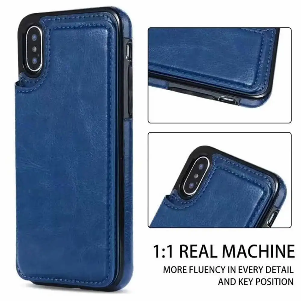 silicone case samsung Card holder Phone Case For Samsung Galaxy S22 S21 S20 FE Note 10 9 8 20 Ultra S10 S9 S8 Plus S10E S7 edge Leather Wallet Cover best case for samsung