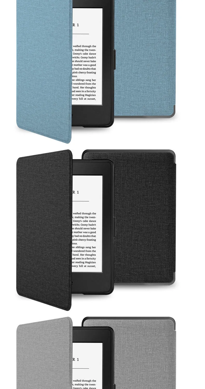 Kindle чехол из джинсовой кожи PC задняя Smart Cover для Kindle Paperwhite 1/2/3 волшебный чехол для всех Paperwhite поколений до