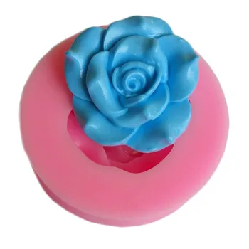 

New Arrival Rose Flower Shape 3D Silicone Cake Mold Fondant Tools For Soap Kitchen Accessories Biscuit Sweets And Candy Food