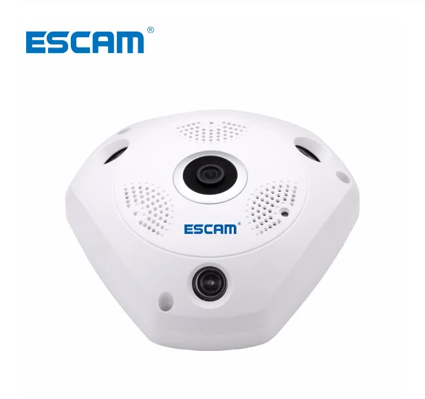 

ESCAM Fisheye QP180 Camera Support VR Box Shark 960P WiFi IP Camera 1.3MP 360 Degree Panoramic Infrared Night Vision Camera