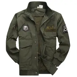 Военная униформа для мужчин 101 полета куртки дизайнер multi-карман 100% хлопок плюс размеры повседневное куртка пальто для мужчин верхняя
