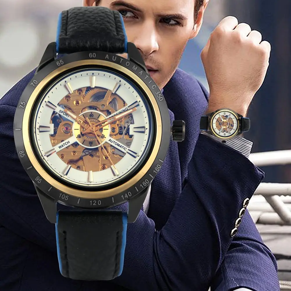 

Automatic Watches Mechanical Watches Men Tevise Skeleton Wristwatch Top Brand Luxury Watches Timepeices Clock Male reloj hombre