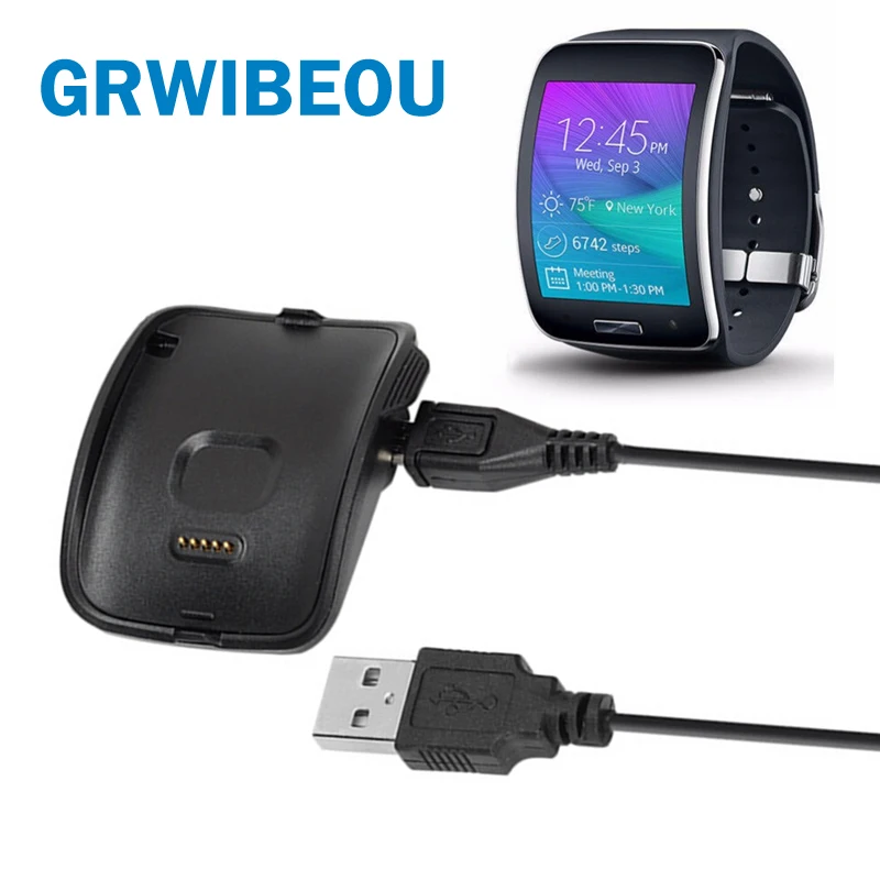 

5V 7A USB Smart Watch Charger Dock Station Charging Cradle Docking Charge Base for Samsung Galaxy Gear S SM R750 Black/White