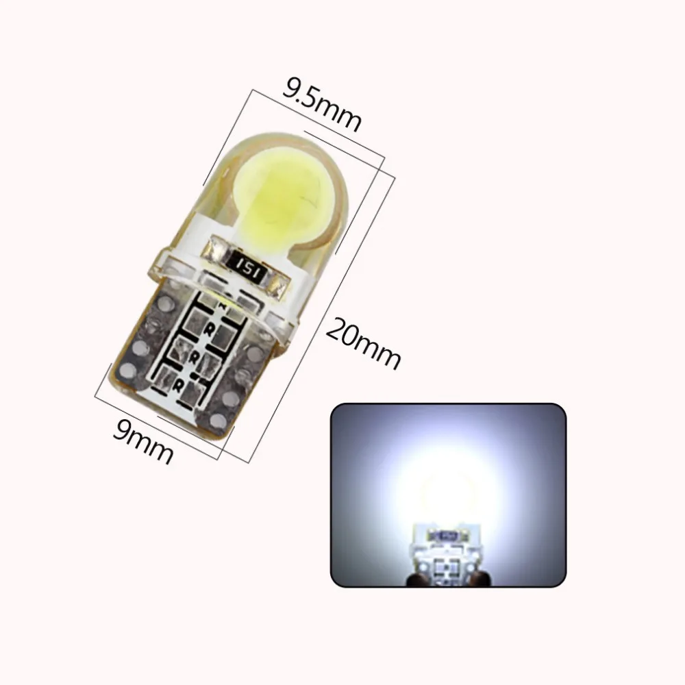 JALAMP 6 шт. Авто T10 Led 12В 194 W5W LED 168 COB кремнезема с поворотным боковым номерным знаком