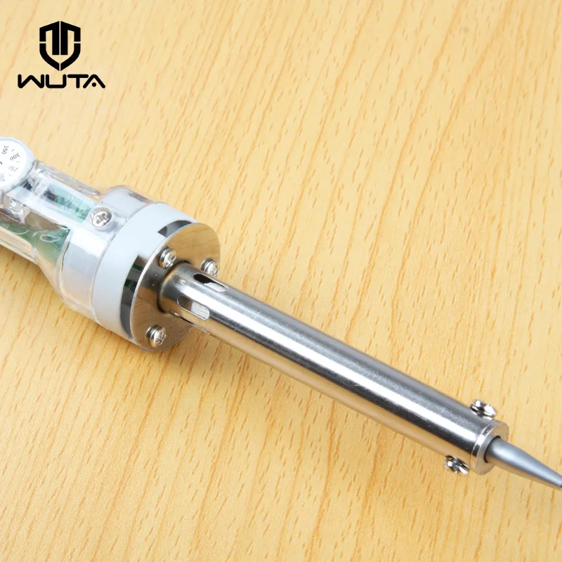 220V 60W US Plug Electrical Soldering Iron Adjustable Temperature for Leather Craft Handheld Hot Stamping Embossed LOGO & Brand