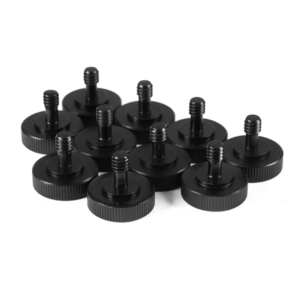 10Pcs/Set 1/4"Male to Female Screw Adapter For Camera Tripod L Type Bracket Mountin Tripods