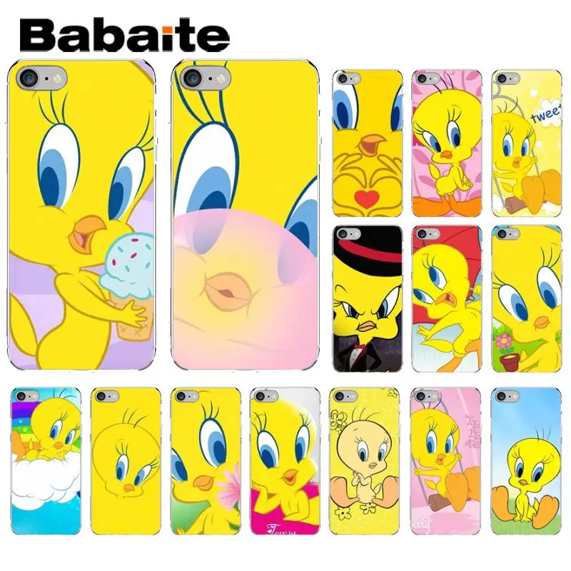 

Babaite Tweety Yellow Bird Transparent TPU Soft Silicone Phone Case for Apple iPhone 8 7 6 6S Plus X XS MAX 5 5S SE XR Cover