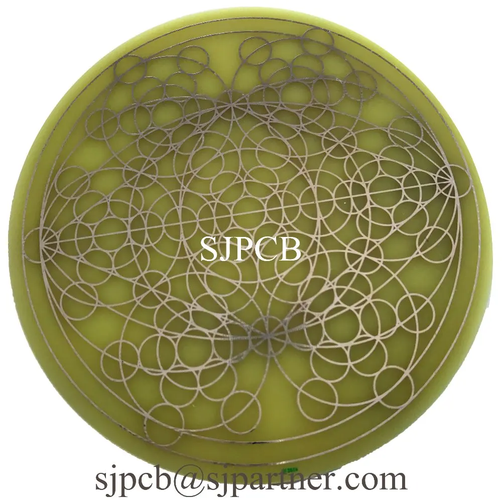pcb-prototype-of-single-sided-round-board-with-special-circuit-design