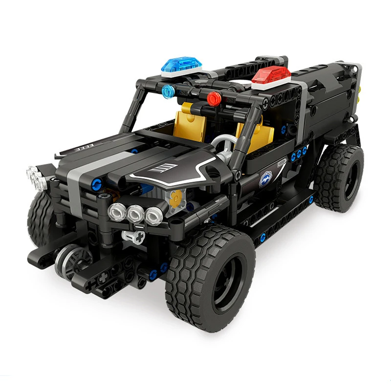 

YESHIN 13006 The SWAT Police Water Cannon Car Compatible with Legoing Technic Car Building Blocks Bricks USB Electric Kid Toys