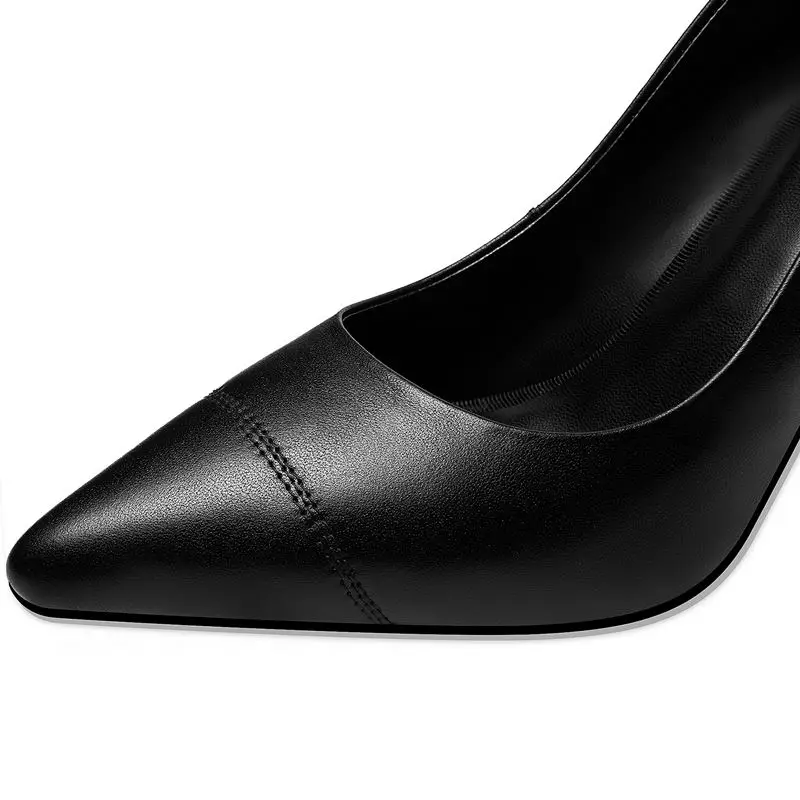 ALLBITEFO genuine leather super high heel shoes casual fashion comfortable women heels high heel shoes zapatos mujer tacon ALLBITEFO genuine leather super high heel shoes casual fashion comfortable women heels high heel shoes zapatos mujer tacon