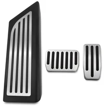 Nenhuma perfuração para tesla model 3 2017-2019 gás combustível freio pé resto pedal almofadas esteiras capa acessórios do carro estilo