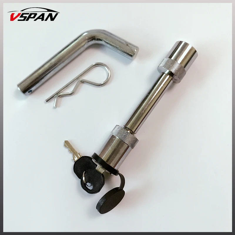 Hitch Pin Lock Tow Bar Ball Trailer parts hitch coupler lock with key