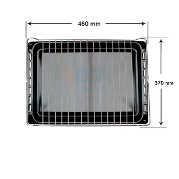 

Pack grill guard and tray Oven Teka 370x460mm