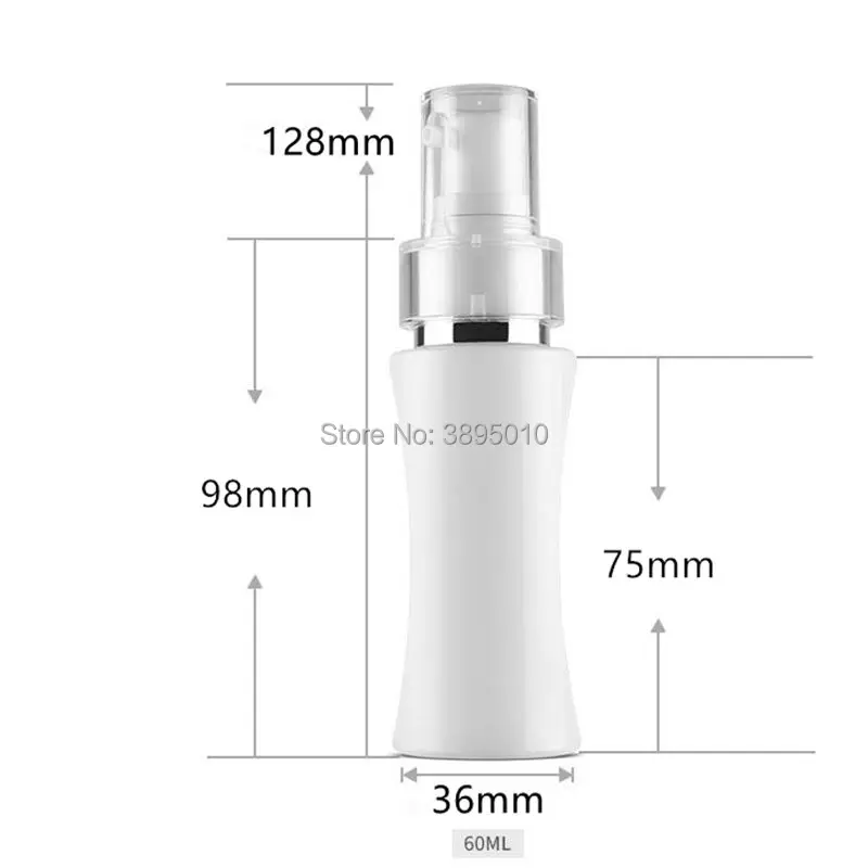 Продвижение 35/60/110 мл пустые пластиковые нажмите бутылка лосьона белые женские Косметические контейнер малый эмульсия горшок F706