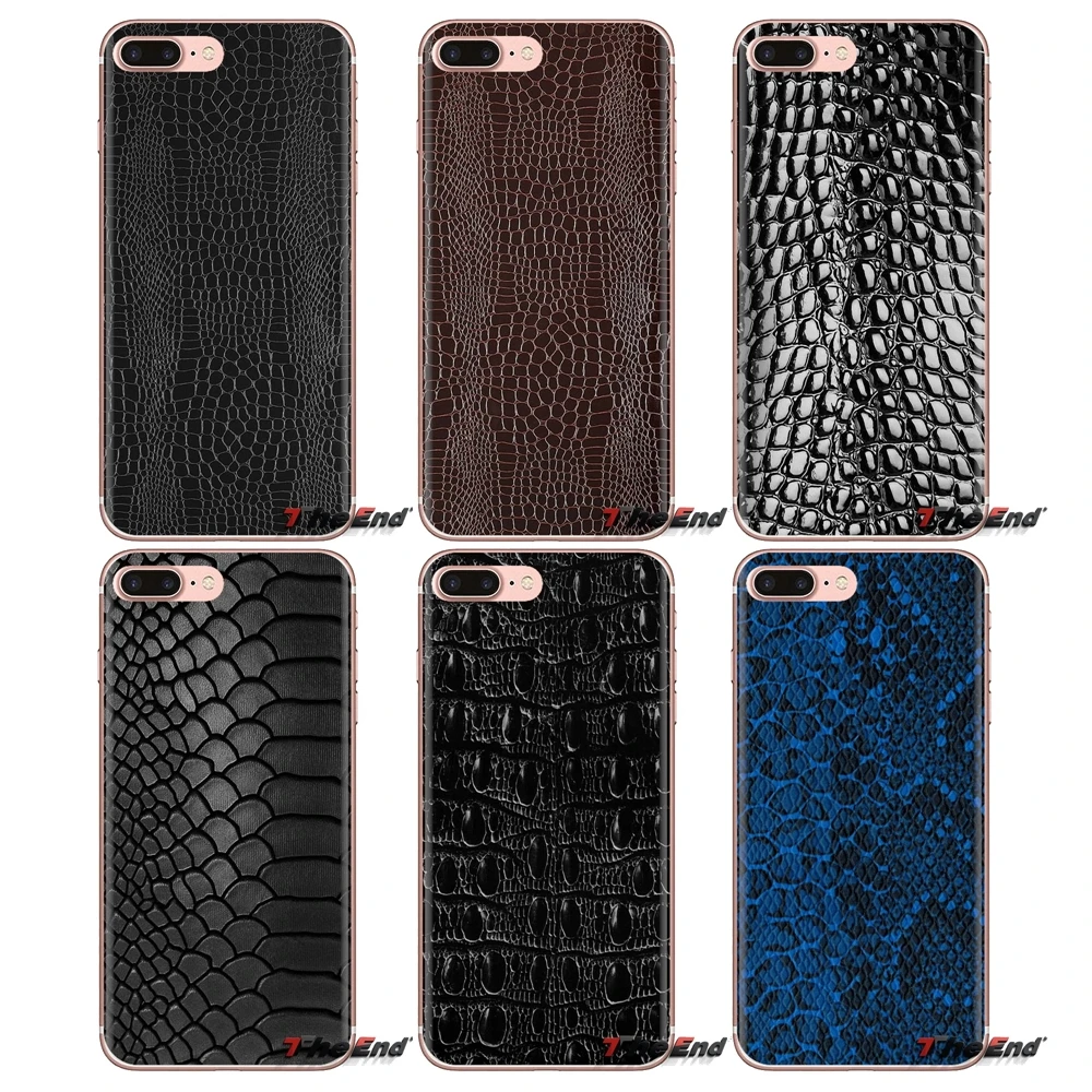 Transparent TPU Housing For Samsung Galaxy J1 J2 J3 J4 J5 J6 J7 J8 Plus 2018 Prime 2015 2016 2017 Bling Crocodile Alligator skin |