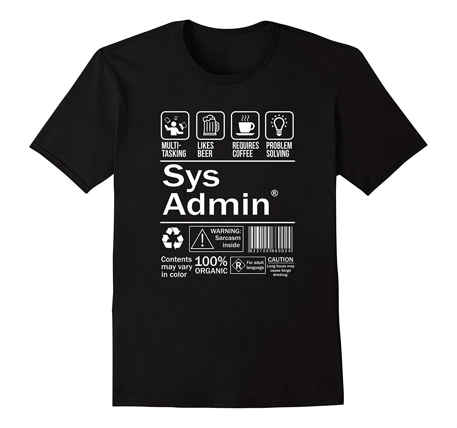 Системник этикетка продукта футболка Unix Linux кофе Мужская брендовая одежда