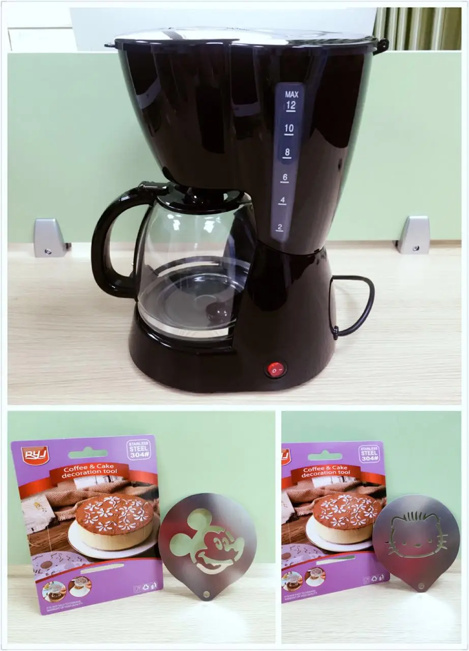 Onezili cafetera eléctrica automática de goteo, máquina de café Espresso de 16  tazas, con ventana de agua, 220V|machine wafer|machine screwmachine banner  - AliExpress