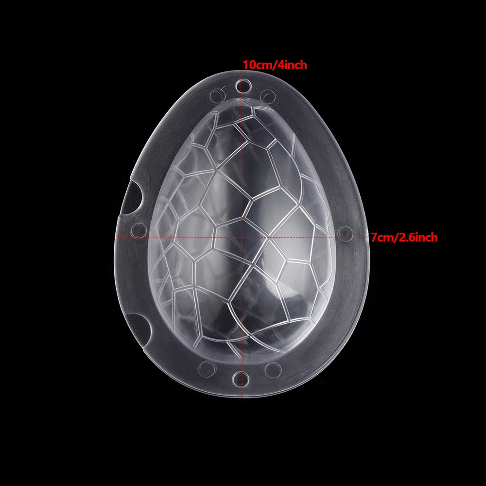 1 Набор многоразовые DIY утварь для выпечки для помадки, печенья, сахара 3D шоколадная форма прочный динозавр пасхальное яйцо форма Прозрачная форма