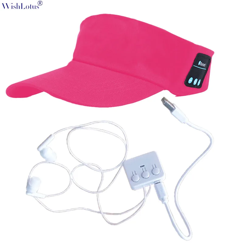 

WishLotus Wireless Bluetooth in ear earphone Summer Smart Cap Headset stereo earphone Hat Music Phone Call Wireless earpiece