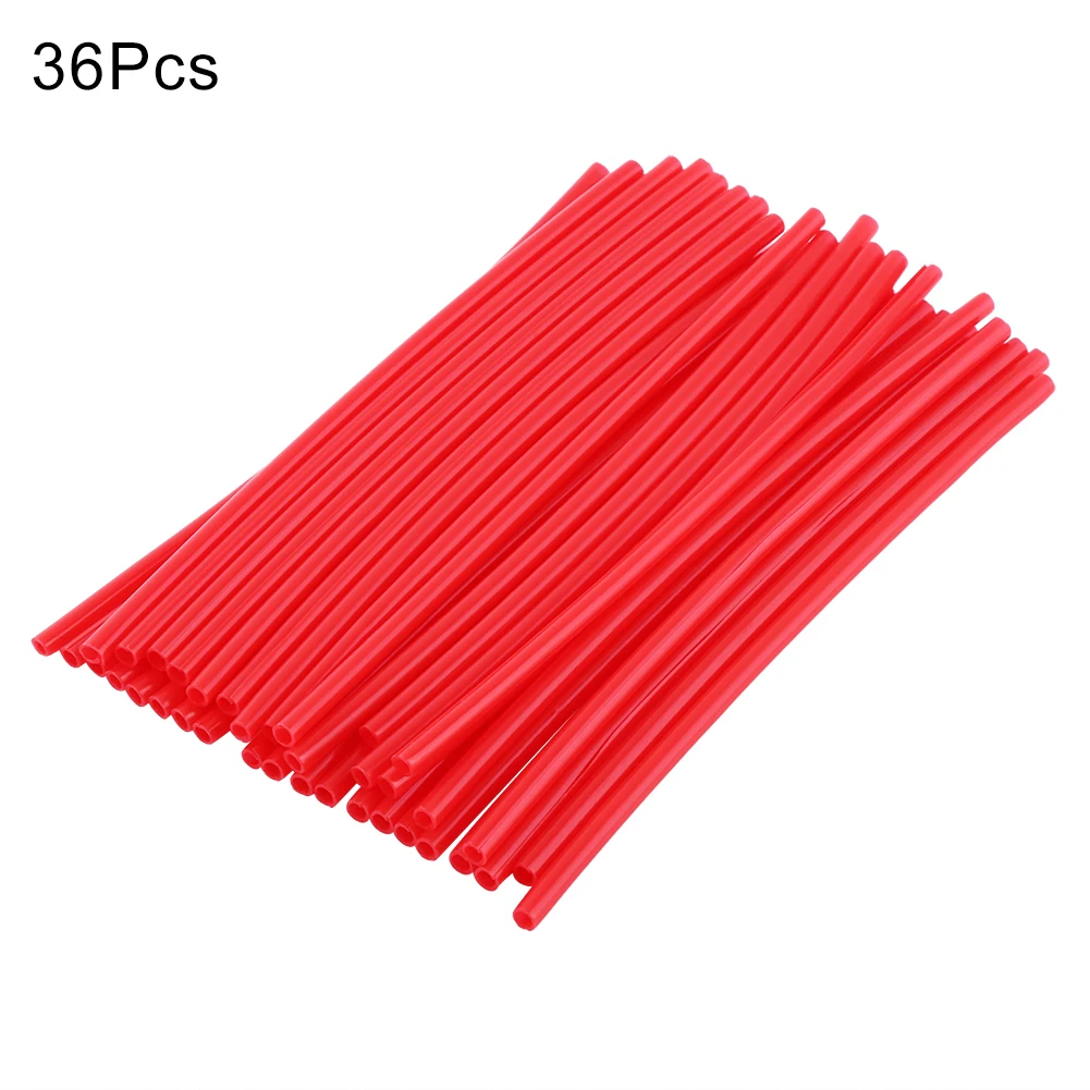 

36Pcs Motorcycle Wheel Spoked Protector Wraps Rims Skin Trim Covers For Motocross Bicycle Bike Cool Accessories 11 Colors