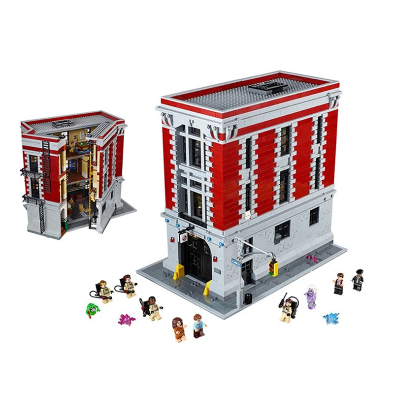 

16001 Ghostbusters Firehouse Headquarters 16032 The Ghostbusters Ecto-1&2 Compatible Legoings 75827 75828 building blocks bricks
