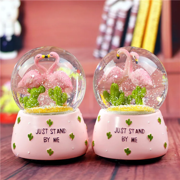 Standing Pair of Resin Snowball Fairy Angel Girls Christmas Tree Decoration