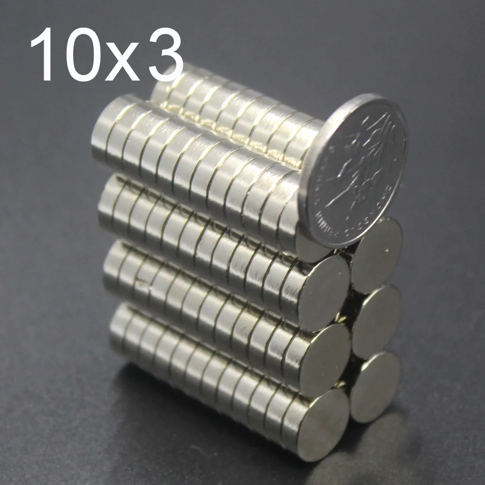 

10/20/50Pcs 10x3 Neodymium Magnet 10mm x 3mm N35 NdFeB Round Super Powerful Strong Permanent Magnetic imanes Disc 10x3