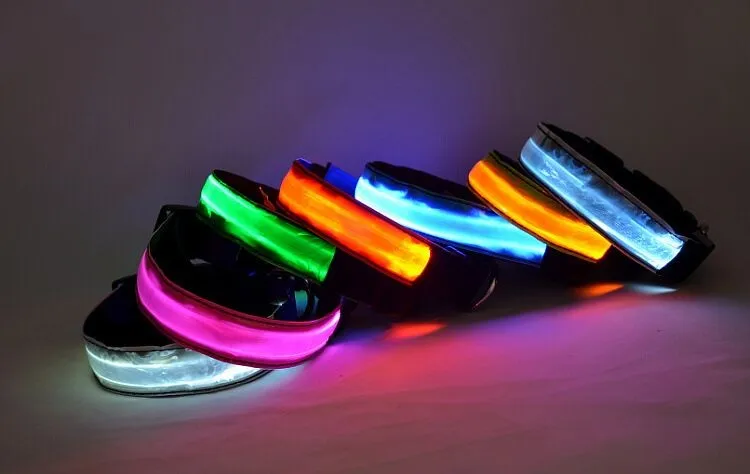 Fd36 собака кошка воротник нейлон огни воротник светоизлучающих LED Pet Воротник Водонепроницаемые ошейник