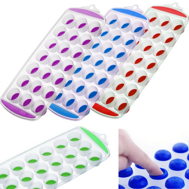 

21 Gravity 3D Round Ball Pattern Holes Silicone Plastic Chocolate Mold Maker Ice Cube Tray Mold Bar Party Moulds