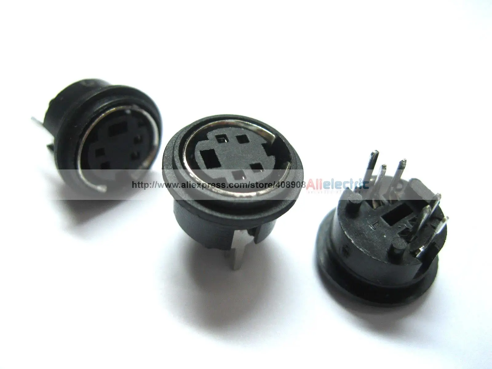 200 Pcs Mini 4 Pin Circular PCB Mount DIN Connectorin Connectors from