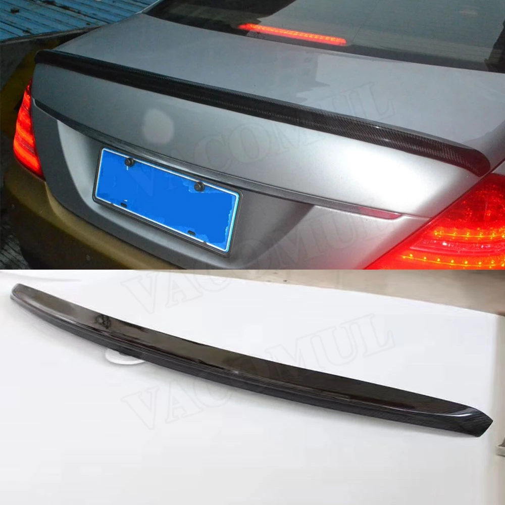 Задний спойлер из углеродного волокна крылья для Mercedes Benz S Class W221 4 Door S400 S500 S600 S63 AMG