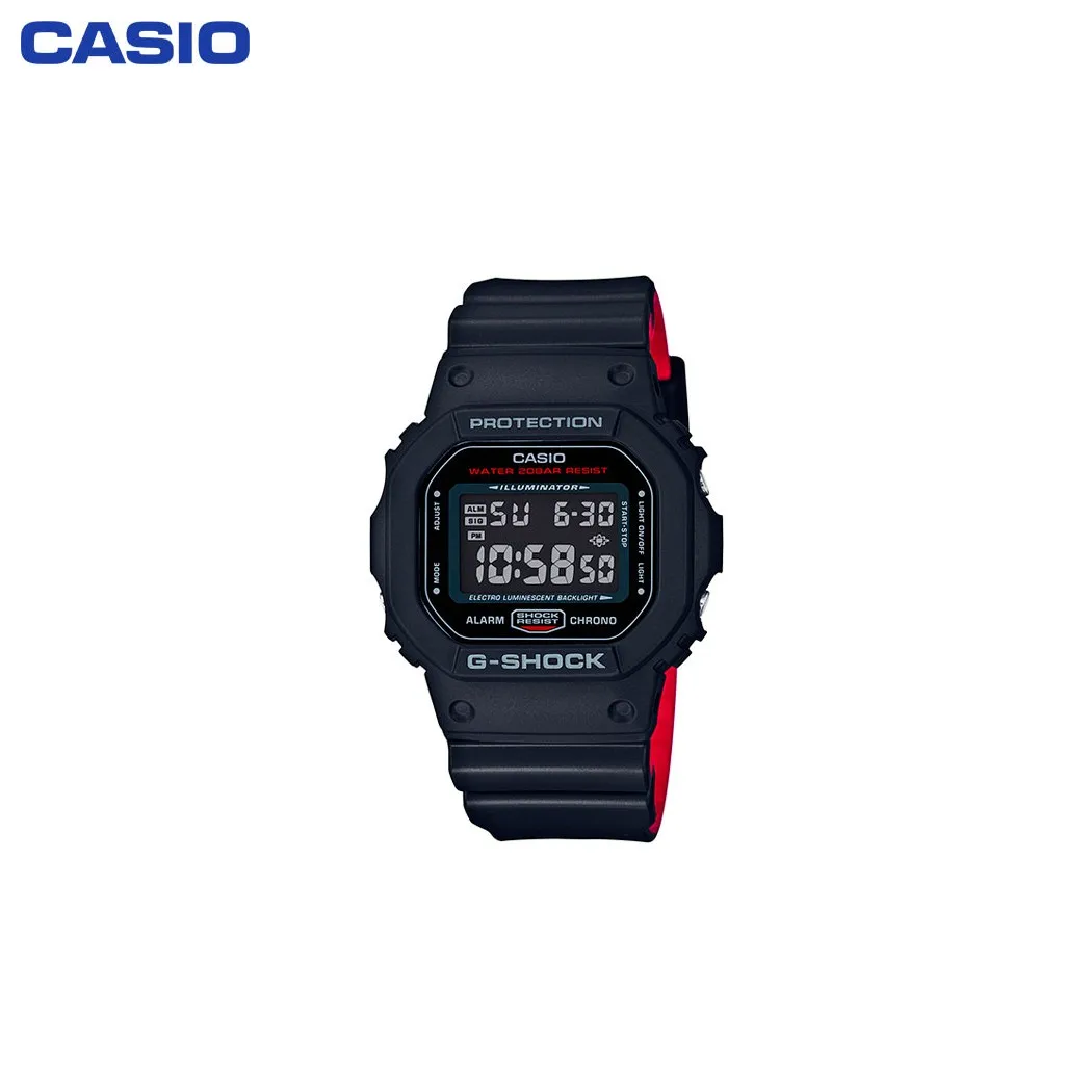 Наручные часы Casio DW 5600HR 1E мужские электронные на пластиковом ремешке|Спортивные