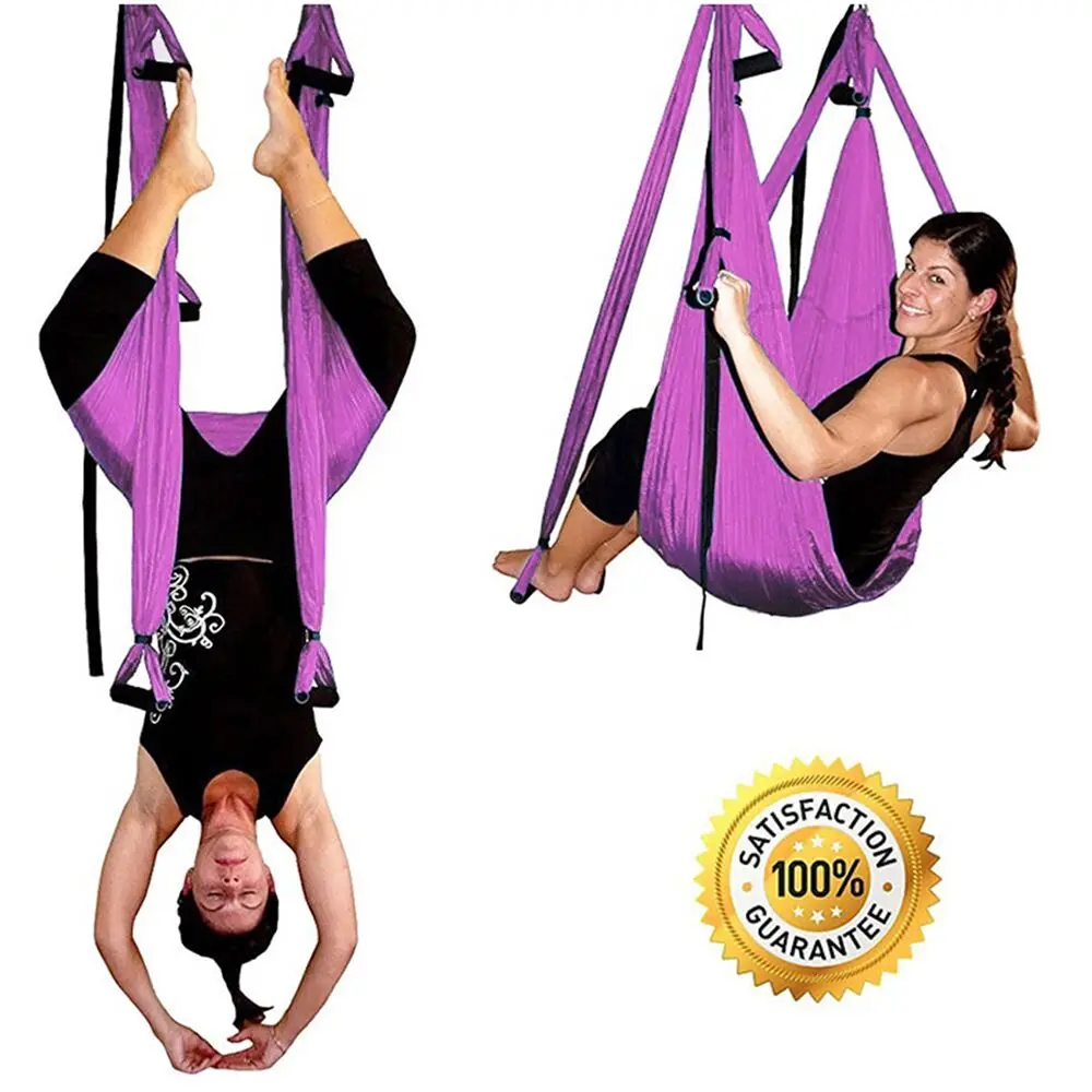 QUBABOBO Anti-Gravity Yoga Hammock Pilates for Fitness Inversion Yoga Belts TrapezeTraction Yoga Gym Strap Swing+Yoga Bag+Rope QUBABOBO Anti-Gravity Yoga Hammock Pilates for Fitness Inversion Yoga Belts TrapezeTraction Yoga Gym Strap Swing+Yoga Bag+Rope