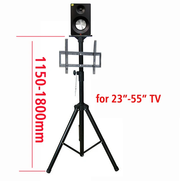 

DLS-PS602 14"-55" Movable LCD Floor holder TV Mount Cart Display Rack Full Motion TV Tripod Stand 50kgs Max.VESA 400x400mm