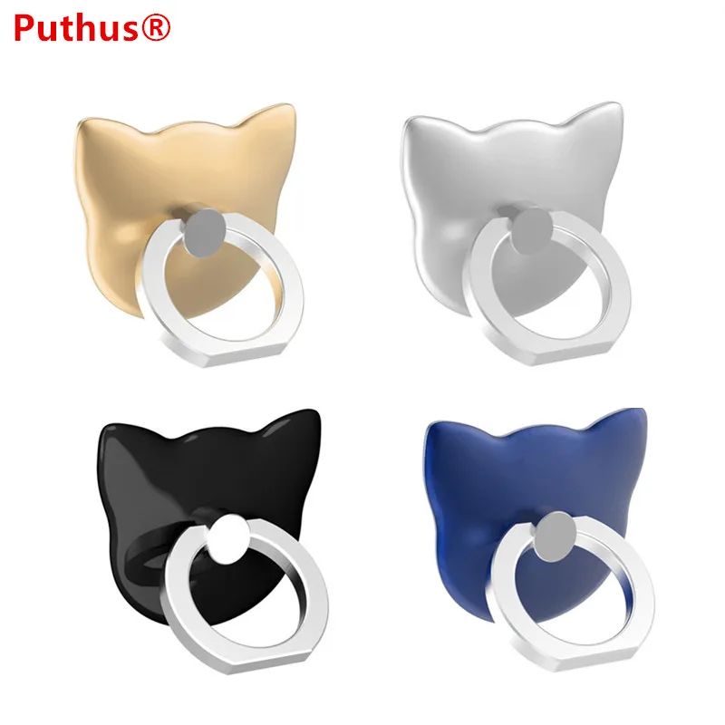 

10pcs Cat Ear Phone Finger Ring Holder phone holder Cute Stand Charging Support Cell Phone Universal Bear Bracket for iphone X 8