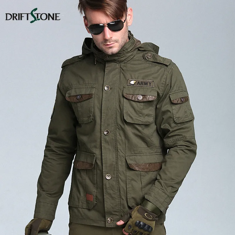 Зимняя Осенняя армейская тактическая куртка для мужчин с несколькими карманами, толстовка с капюшоном, военная Полевая куртка, хлопковая куртка летчика, ветровка