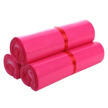 

Hot Bright Pink Plastic Envelope Bag Self-seal Adhesive Courier Storage Bags Plastic Poly Mailer Postal Gift Box Packaging Bags