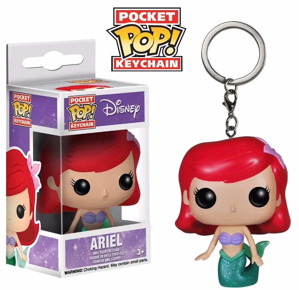 Funko POP DISNEY CARTOON TOYS MALEFICENT CAT STITCH KEYCHAIN HARRY POTTER PVC ACTION FIGURE ARIEL COLLECTION TOYS FOR KIDS GIFT