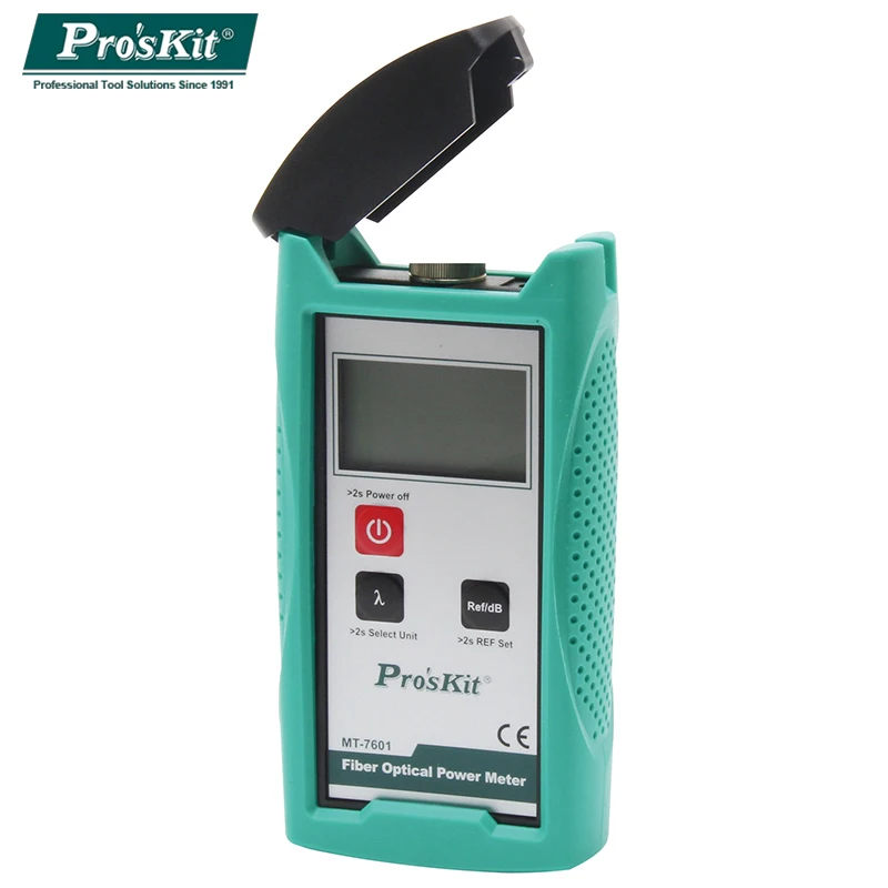 

Pro'sKit MT-7601-C Portable Adjustable Fiber Optic Optical Power Meter Cable Tester Networks FC/SC/ST