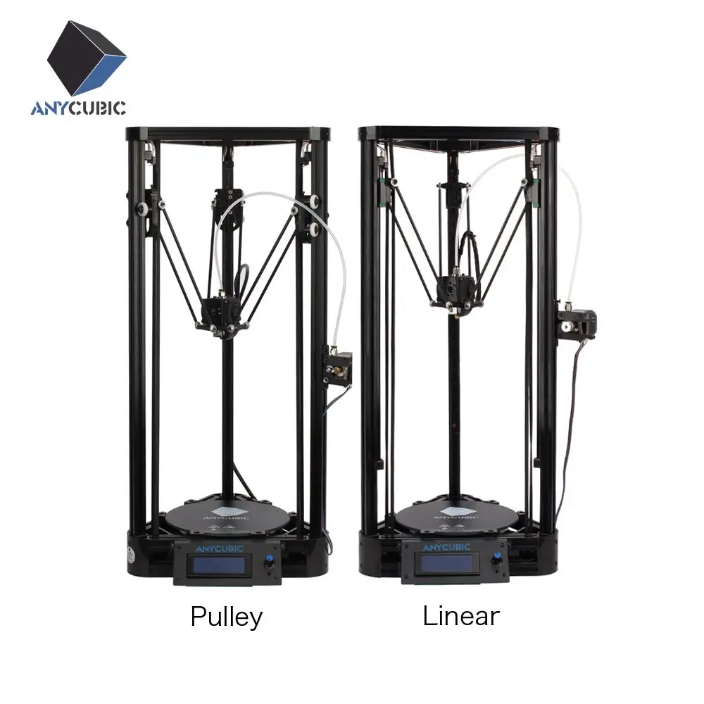 Anycubic 3D Printer Pulley Version Linear Guide DIY Kit Kossel Delta Large Printing Size 3D Metal